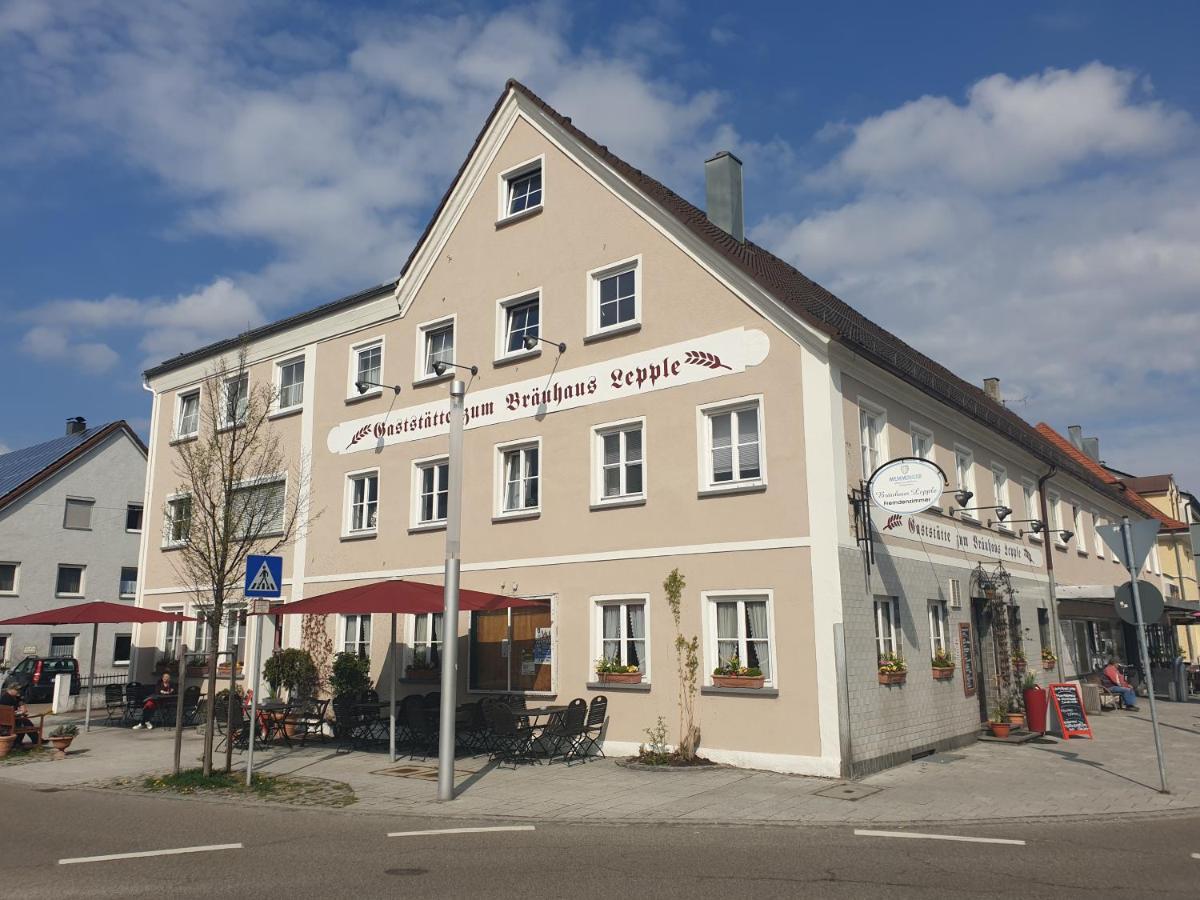 Gasthof Bräuhaus Lepple Vöhringen Exterior foto